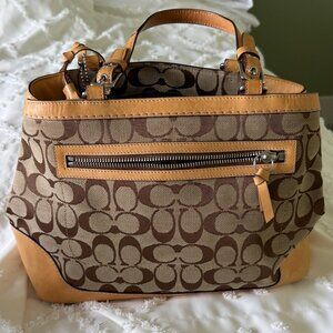 Camel Coach Signature Canvas handbag K04M-6830